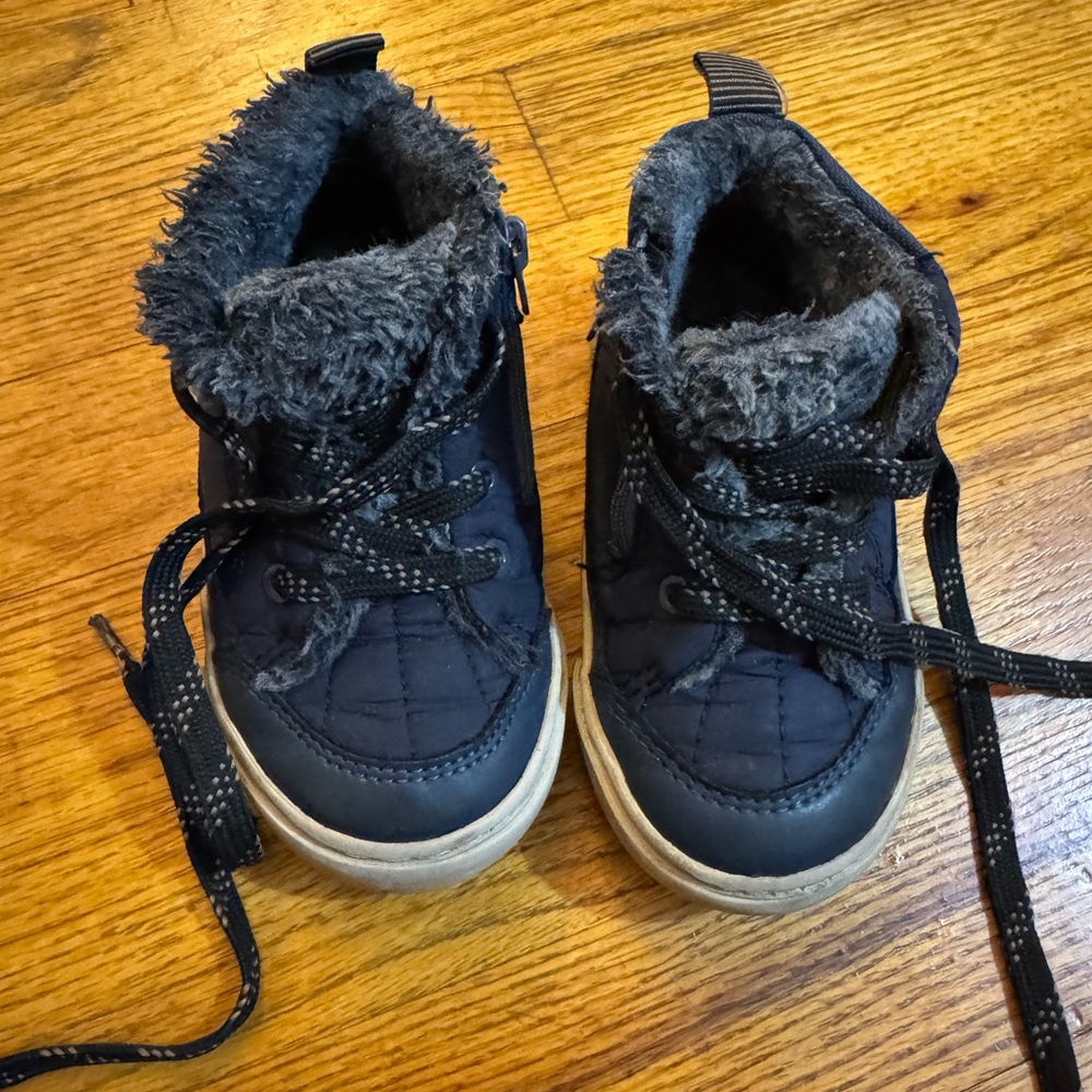 Zara Black and Gray Kids Boots